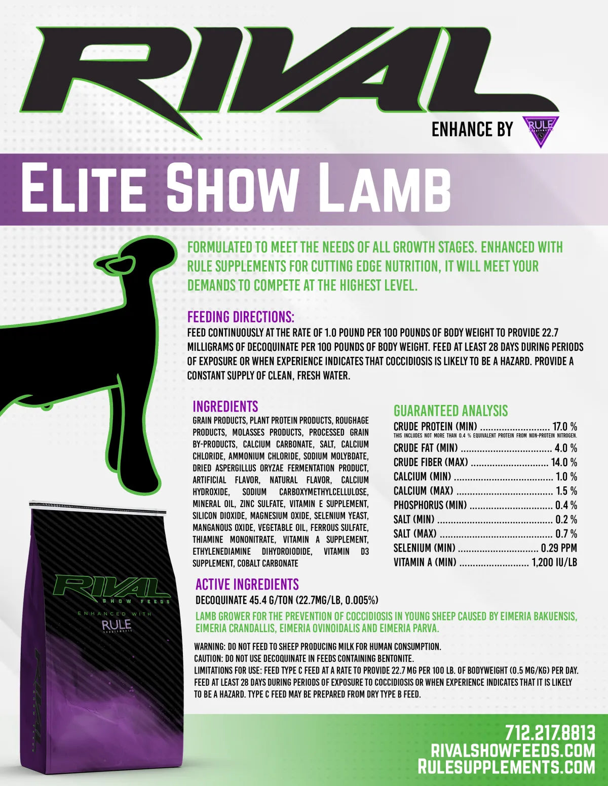 Rival Elite Show Lamb